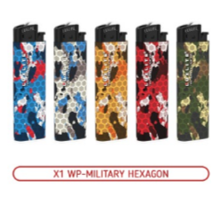 Зажигалка LUXLITE X1 WP MILITARY HEXAGON