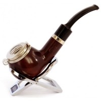 Трубка курительная B&B №041 груша, фильтр 9 мм, метал. крышка