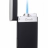 Зажигалка Caseti турбо, тонкая, черная