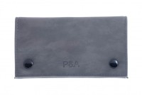 Кисет P&A для самокруток, экокожа, серый