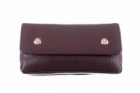 Сумка P&A для 1 трубки и табака, экокожа, коричневая