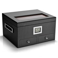 Хьюмидор Esquire Carbon на 25-40 сигар с ящечками