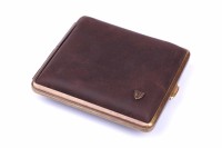 Портсигар Stoll на 18 сигарет, натуральная кожа, Буйвол