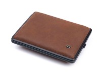 Портсигар Stoll на 20 сигарет, натуральная кожа, Буйвол