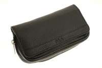 Сумка P&A для 2 трубок и табака, натуральная кожа, подарочная упаковка