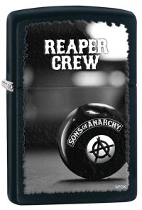 Зажигалка ZIPPO Sons of Anarchy  Black Matte 28677