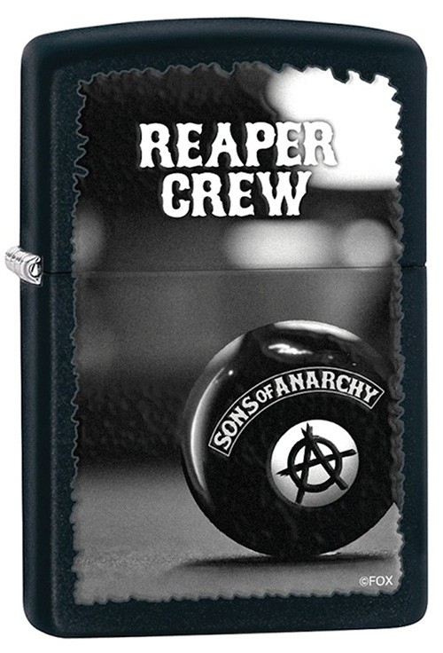 Зажигалка ZIPPO Sons of Anarchy  Black Matte 28677