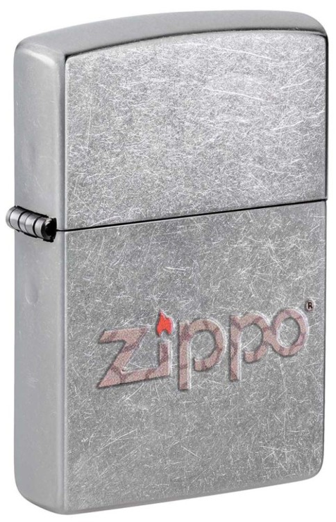 Зажигалка ZIPPO Classic™ с покрытием Street Chrome™ 207 SNAKESKIN ZIPPO LOGO