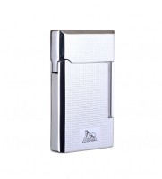 Зажигалка трубочная Lubinski Сполето, кремниевая, серебристая в квадратик