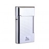 Зажигалка трубочная Lubinski Сполето, кремниевая, серебристая в квадратик