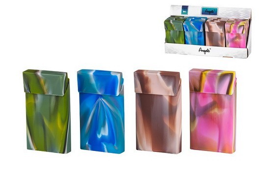 Футляр ANGELO для пачки сигарет слим, силикон, неоновые цвета