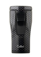 Зажигалка сигарная Colibri Monaco (тройное пламя), черный карбон