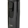 Зажигалка сигарная Colibri Monaco (тройное пламя), черный карбон