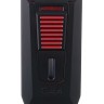 Зажигалка сигарная Colibri Slide (двойное пламя), черно-красная