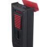 Зажигалка сигарная Colibri Slide (двойное пламя), черно-красная