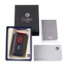 Зажигалка сигарная Colibri Slide (двойное пламя), черно-красная