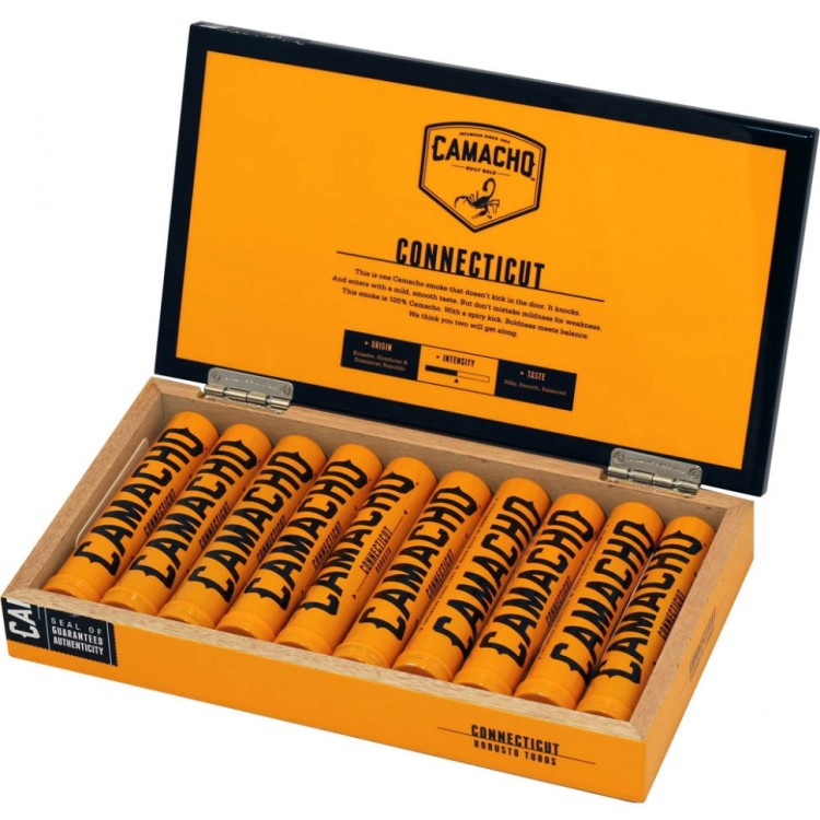 Сигара CAMACHO Connecticut Robusto Tubos