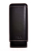 Чехол P&A на 3 сигары Черчилль, натуральная кожа и кедр