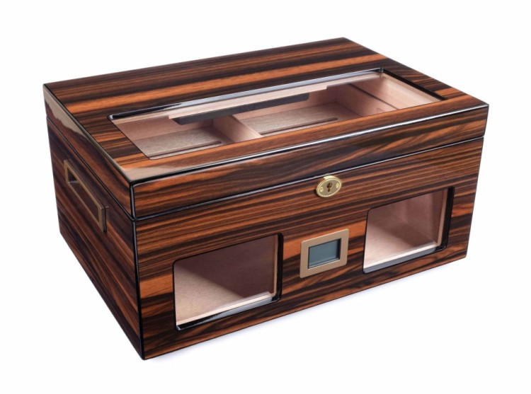 Хьюмидор Lubinski на 100 сигар cо стеклом, Макассар (уценка)