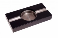 Пепельница TOM RIVER на 2 сигары, чёрный лак