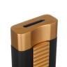Зажигалка Caseti сигарная, турбо, черно-золотистая