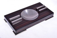 Пепельница TOM RIVER на 2 сигары, макассар