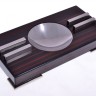 Пепельница TOM RIVER на 2 сигары, макассар