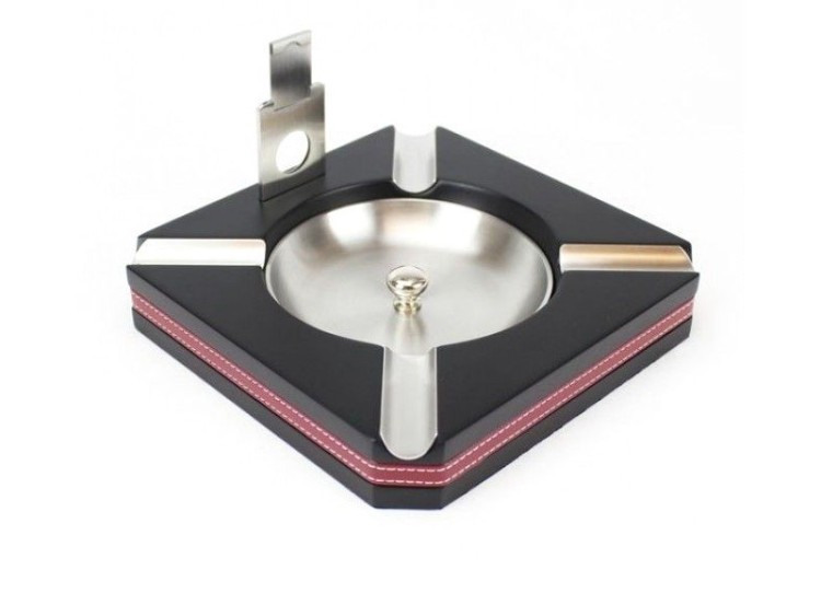 Пепельница Aficionado на 4 сигары с гильотиной ASH BKC