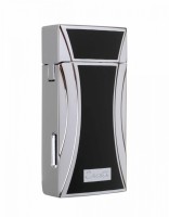 Зажигалка Caseti сигарная турбо, черная, с гильотиной