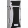Зажигалка Caseti сигарная турбо, черная, с гильотиной