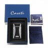 Зажигалка Caseti сигарная турбо, черная, с гильотиной