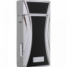 Зажигалка Caseti сигарная турбо, черная, с гильотиной