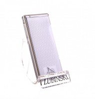 Зажигалка Lubinski "Милан" суперплоская, кремневая-турбо, серебристая