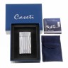 Зажигалка Caseti сигарная турбо, серебристая, с гильотиной