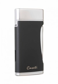 Зажигалка Caseti сигарная турбо двойное пламя), черная