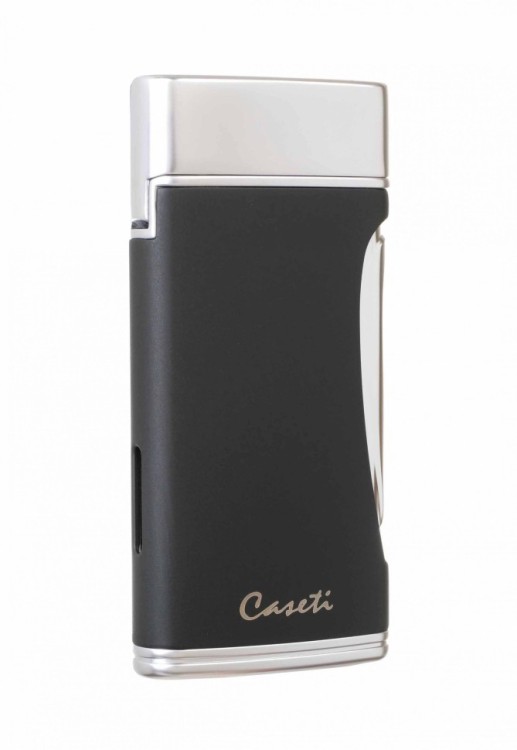 Зажигалка Caseti сигарная турбо двойное пламя), черная