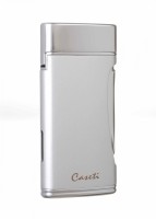 Зажигалка Caseti сигарная турбо двойное пламя), серебристая