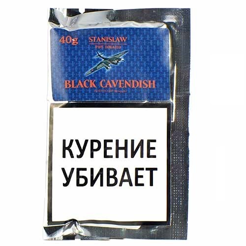 ТАБАК ТРУБОЧНЫЙ STANISLAW BLACK CAVENDISH 40 гр