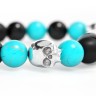 ПРОБОЙНИК PUNCH BRACELET Turquoise Skull