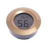 Термо-Гигрометр цифровой круглый, золото