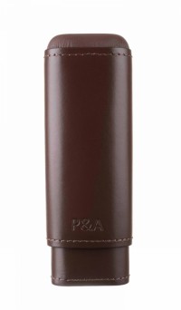 Чехол P&A на 2 сигары Робусто, натуральная кожа и кедр