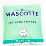 Фильтр для самокруток MASCOTTE Slim Menthol 120, 6 мм