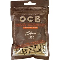 Фильтры для самокруток OCB Slim Unbleached Virgin Filter 150