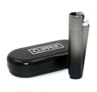 Зажигалка CLIPPER кремниевая Black Gradient, нержавеющая сталь СМ055RU