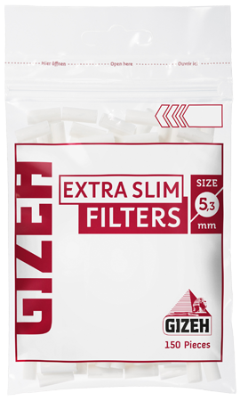 Фильтры для самокруток GIZEH Extra Slim 150, 5.3 мм