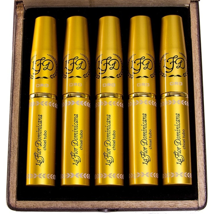Сигара La Flor Dominicana Oro Chisel Tubos