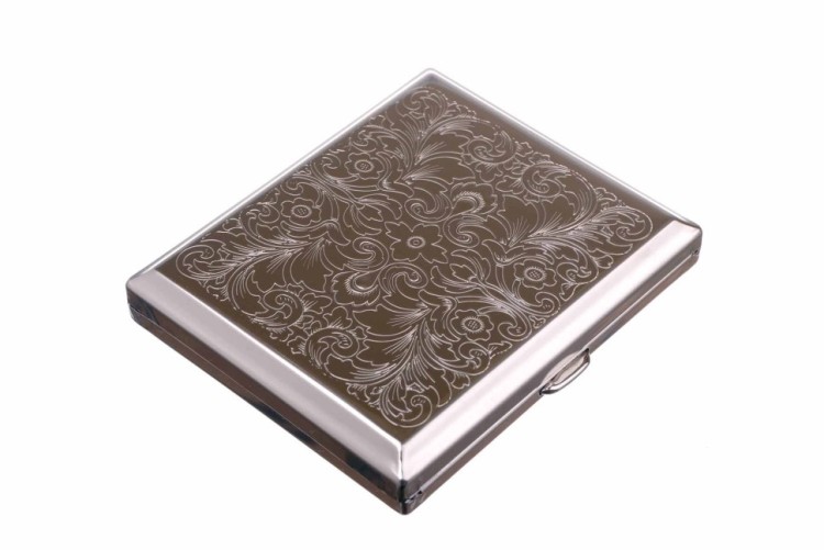 Портсигар Stoll на 18 сигарет, нержавеющая сталь