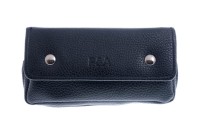 Сумка P&A для 1 трубки и табака, экокожа, черная