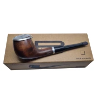 Трубка курительная Pipsan №OB143 прямая охладитель, крышка