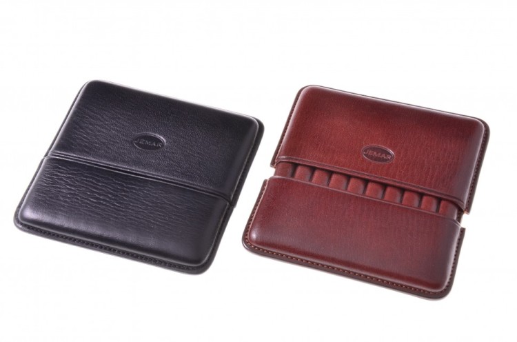 Сигаретница Jemar на 10 штук, натуральная кожа